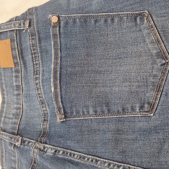 Judy Blue Dark Wash Distressed‎ Bootcut Fit Midrise Jeans Sz 14W Flare Stretch - Picture 2 of 9